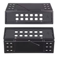 Kit de 2 caches-plaques électriques motorisés 12V à dépliage rapide (3 secondes) avant et arrière avec